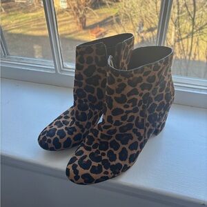 INC leopard print booties